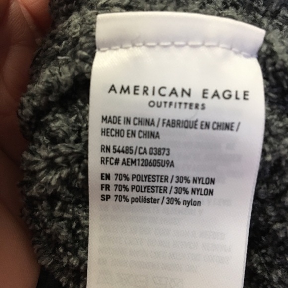 Medium American Eagle Charcoal gray crop sweater - Picture 4 of 4